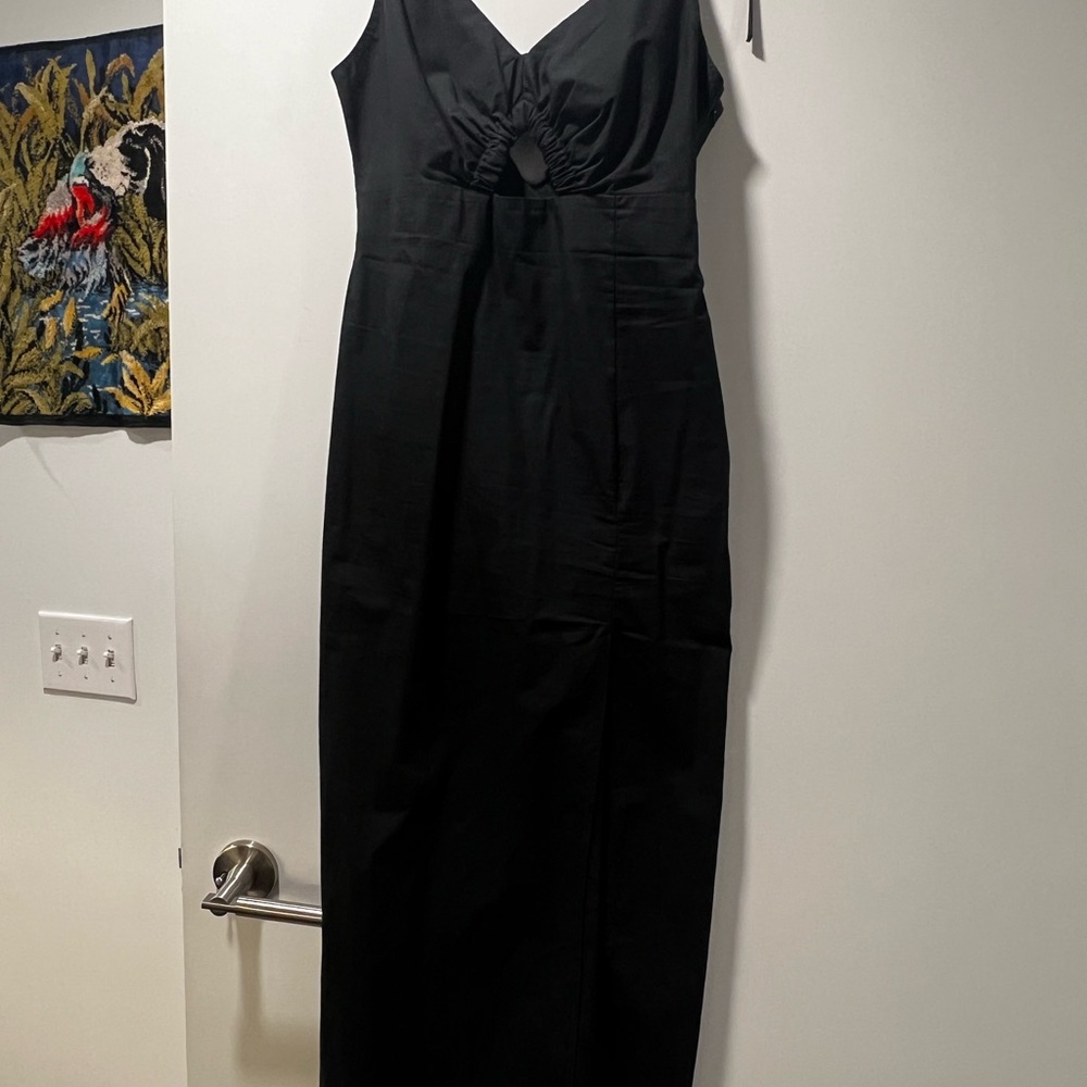 BNWT Topshop Cotton keyhole midi dress w slit